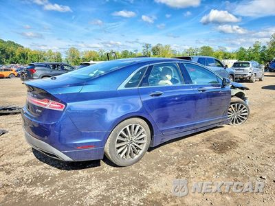 Trzecie zdjęcie samochodu z tyłu: 2017 LINCOLN MKZ HYBRID SELECT VIN:3LN6L5LU0HR600845 - miniatura