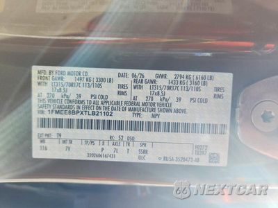 Zdjęcie 12 z 12 samochodu: 2026 FORD BRONCO OUTER BANKS VIN:1FMEE8BPXTLB21102 - miniatura