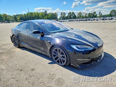 Czwarte zdjęcie samochodu z boku: 2022 TESLA MODEL S VIN:5YJSA1E66NF468171 - miniatura
