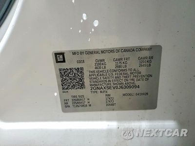 Zdjęcie 13 z 13 samochodu: 2018 CHEVROLET EQUINOX LT VIN:2GNAXSEV0J6309094 - miniatura
