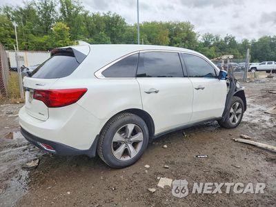 Trzecie zdjęcie samochodu z tyłu: 2016 ACURA MDX VIN:5FRYD4H22GB009720 - miniatura