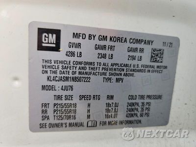 Zdjęcie 13 z 13 samochodu: 2022 BUICK ENCORE PREFERRED VIN:KL4CJASM1NB507222 - miniatura