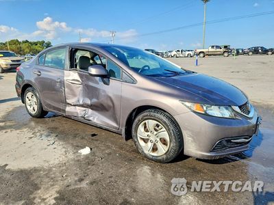 Czwarte zdjęcie samochodu z boku: 2013 HONDA CIVIC LX VIN:19XFB2F54DE086316 - miniatura
