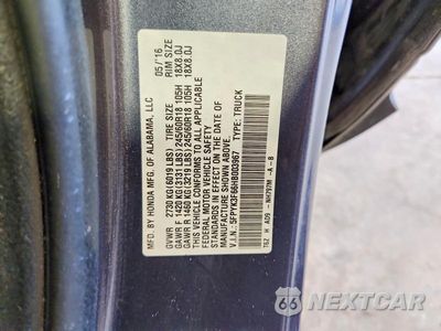 Zdjęcie 12 z 12 samochodu: 2017 HONDA RIDGELINE RTL VIN:5FPYK3F66HB003967 - miniatura