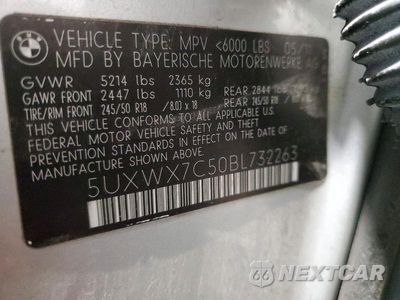Zdjęcie 13 z 13 samochodu: 2011 BMW X3 XDRIVE35I VIN:5UXWX7C50BL732263 - miniatura