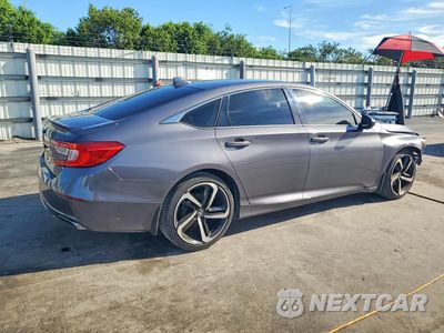 Trzecie zdjęcie samochodu z tyłu: 2018 HONDA ACCORD SPORT VIN:1HGCV2F31JA048857 - miniatura