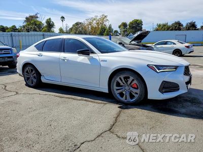 Czwarte zdjęcie samochodu z boku: 2021 ACURA TLX TECH A VIN:19UUB6F59MA010884 - miniatura