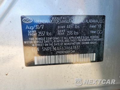 Zdjęcie 13 z 13 samochodu: 2018 HYUNDAI SONATA LIMITED VIN:5NPE34AF6JH647837 - miniatura