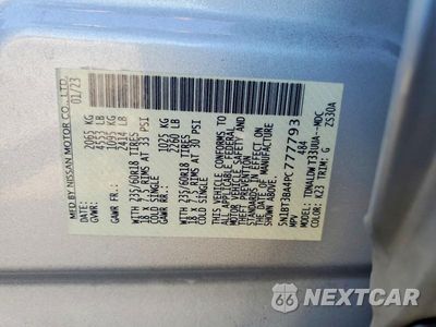 Zdjęcie 12 z 12 samochodu: 2023 NISSAN ROGUE SV VIN:5N1BT3BA4PC777793 - miniatura