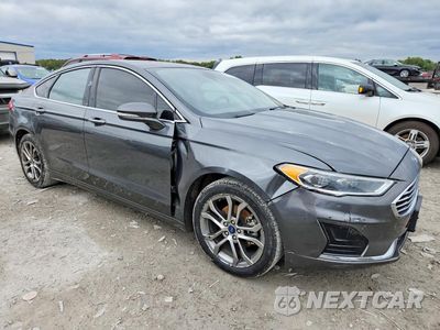 Czwarte zdjęcie samochodu z boku: 2019 FORD FUSION SEL VIN:3FA6P0CD0KR269368 - miniatura