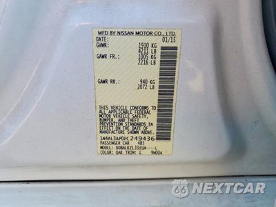 Zdjęcie 13 z 13 samochodu: 2015 NISSAN ALTIMA 2.5 SV VIN:1N4AL3AP0FC249436 - miniatura