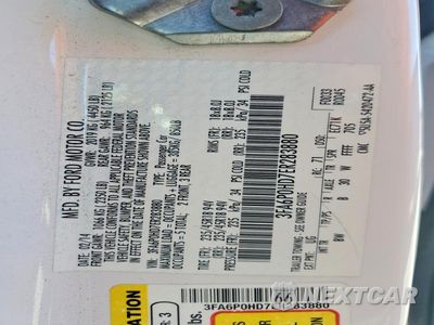 Zdjęcie 12 z 12 samochodu: 2014 FORD FUSION SE VIN:3FA6P0HD7ER283880 - miniatura