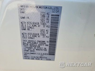 Zdjęcie 13 z 13 samochodu: 2015 INFINITI QX60 BASE VIN:5N1AL0MM9FC511489 - miniatura