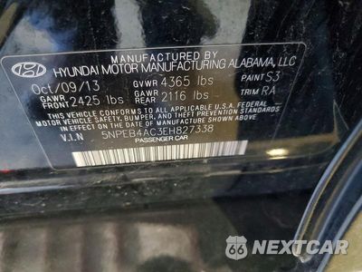 Zdjęcie 12 z 12 samochodu: 2014 HYUNDAI SONATA GLS VIN:5NPEB4AC3EH827338 - miniatura