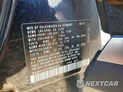 Zdjęcie 13 z 13 samochodu: 2012 VOLKSWAGEN TIGUAN S VIN:WVGBV7AX4CW503851 - miniatura