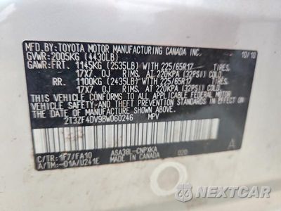 Zdjęcie 13 z 13 samochodu: 2011 TOYOTA RAV4 BASE VIN:2T3ZF4DV9BW060246 - miniatura