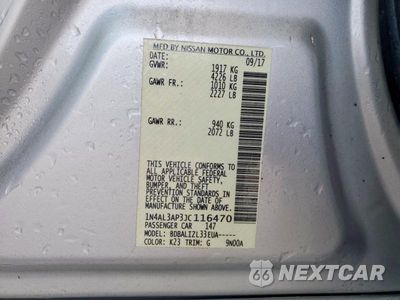 Zdjęcie 13 z 13 samochodu: 2018 NISSAN ALTIMA 2.5 SV VIN:1N4AL3AP3JC116470 - miniatura
