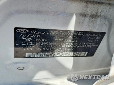 Zdjęcie 12 z 12 samochodu: 2018 HYUNDAI ELANTRA SEL VIN:5NPD84LF3JH342872 - miniatura
