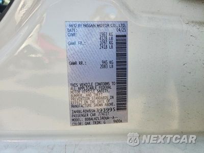 Zdjęcie 13 z 13 samochodu: 2025 NISSAN ALTIMA SV VIN:1N4BL4DV6SN393995 - miniatura