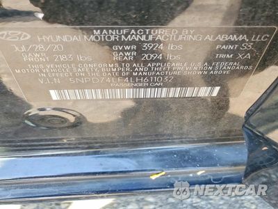 Zdjęcie 12 z 12 samochodu: 2020 HYUNDAI ELANTRA SE VIN:5NPD74LF4LH611032 - miniatura
