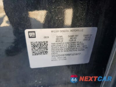 Zdjęcie 12 z 12 samochodu: 2025 CHEVROLET MALIBU LT VIN:1G1ZD5ST0SF121877 - miniatura