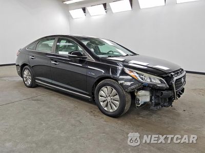 Czwarte zdjęcie samochodu z boku: 2016 HYUNDAI SONATA HYBRID SE VIN:KMHE24L15GA038660 - miniatura