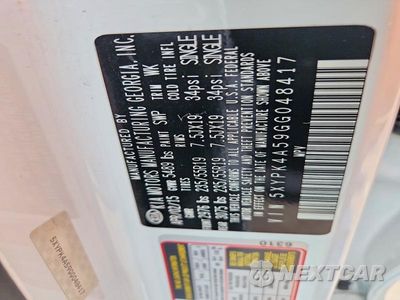 Zdjęcie 12 z 12 samochodu: 2016 KIA SORENTO SX V6 VIN:5XYPK4A59GG048417 - miniatura