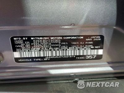 Zdjęcie 13 z 13 samochodu: 2026 MITSUBISHI OUTLANDER SPORT S/SE VIN:JA4ARUAUXTU021819 - miniatura