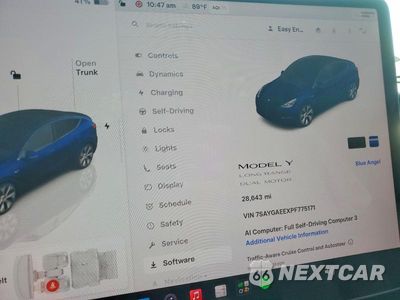 Zdjęcie 9 z 13 samochodu: 2023 TESLA MODEL Y VIN:7SAYGAEEXPF775171 - miniatura