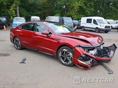 Czwarte zdjęcie samochodu z boku: 2024 HYUNDAI SONATA SEL VIN:KMHL14JA6RA357453 - miniatura