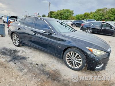 Czwarte zdjęcie samochodu z boku: 2018 INFINITI Q50 3.0T LUXE VIN:JN1EV7AP6JM353285 - miniatura