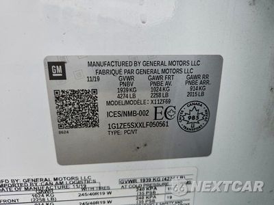 Zdjęcie 12 z 12 samochodu: 2020 CHEVROLET MALIBU PREMIER VIN:1G1ZE5SXXLF050561 - miniatura