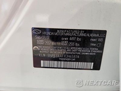 Zdjęcie 12 z 12 samochodu: 2018 HYUNDAI SONATA SEL VIN:5NPE34AFXJH658114 - miniatura