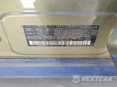 Zdjęcie 13 z 13 samochodu: 2016 SUBARU OUTBACK 2.5I PREMIUM VIN:4S4BSBDC9G3309828 - miniatura