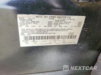 Zdjęcie 13 z 13 samochodu: 2014 FORD EXPLORER VIN:1FM5K8B86EGC55778 - miniatura