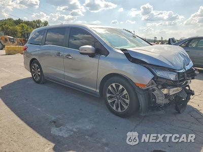 Czwarte zdjęcie samochodu z boku: 2022 HONDA ODYSSEY EXL VIN:5FNRL6H76NB001911 - miniatura