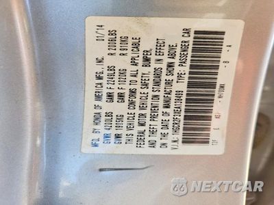 Zdjęcie 13 z 13 samochodu: 2014 HONDA ACCORD LX VIN:1HGCR2F3XEA138499 - miniatura