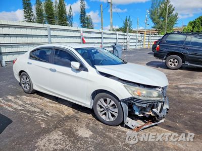 Czwarte zdjęcie samochodu z boku: 2014 HONDA ACCORD LX VIN:1HGCR2F32EA065693 - miniatura