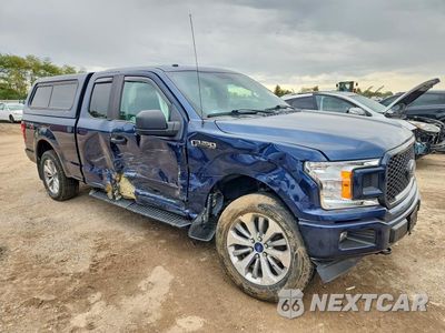 Czwarte zdjęcie samochodu z boku: 2018 FORD F150 SUPER CAB VIN:1FTEX1EP1JKD51180 - miniatura