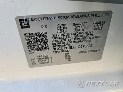 Zdjęcie 12 z 12 samochodu: 2020 CHEVROLET SILVERADO K1500 RST VIN:3GCUYEEL0LG276592 - miniatura