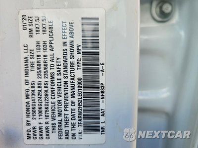 Zdjęcie 13 z 13 samochodu: 2020 HONDA CR-V EX VIN:7FARW2H52LE010900 - miniatura