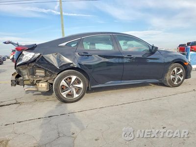 Trzecie zdjęcie samochodu z tyłu: 2019 HONDA CIVIC LX VIN:19XFC2F61KE023130 - miniatura