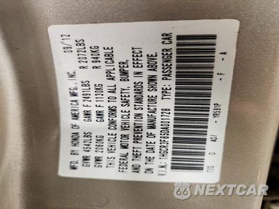 Zdjęcie 13 z 13 samochodu: 2013 HONDA ACCORD EXL VIN:1HGCR3F85DA001728 - miniatura
