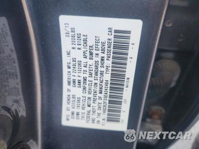Zdjęcie 12 z 12 samochodu: 2014 HONDA ACCORD LX VIN:1HGCR2F35EA040464 - miniatura