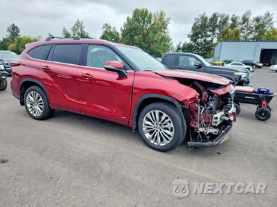 Czwarte zdjęcie samochodu z boku: 2026 TOYOTA HIGHLANDER HYBRID PLATINUM VIN:5TDEBRCHXTS713415 - miniatura