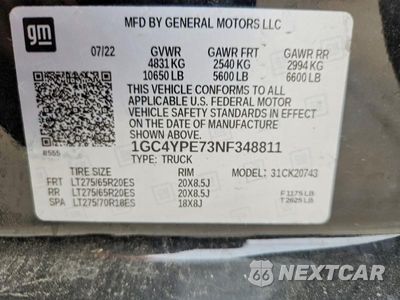 Zdjęcie 13 z 13 samochodu: 2022 CHEVROLET SILVERADO K2500 HEAVY DUTY LTZ VIN:1GC4YPE73NF348811 - miniatura