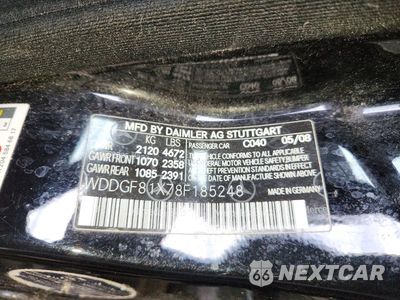 Zdjęcie 12 z 12 samochodu: 2008 MERCEDES-BENZ C 300 4MATIC VIN:WDDGF81X78F185248 - miniatura