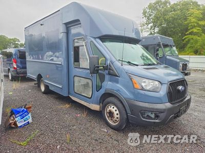 Czwarte zdjęcie samochodu z boku: 2021 FORD TRANSIT T-350 HD VIN:1FDDF6P89MKA56202 - miniatura