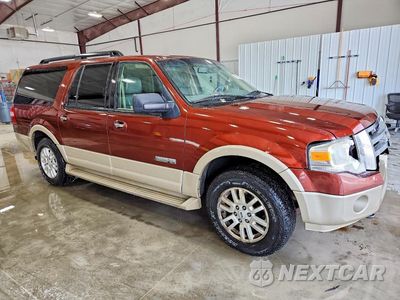 Czwarte zdjęcie samochodu z boku: 2007 FORD EXPEDITION EL EDDIE BAUER VIN:1FMFK18507LA32980 - miniatura