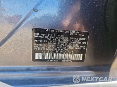 Zdjęcie 13 z 13 samochodu: 2022 SUBARU CROSSTREK LIMITED VIN:JF2GTHMCXN8252244 - miniatura